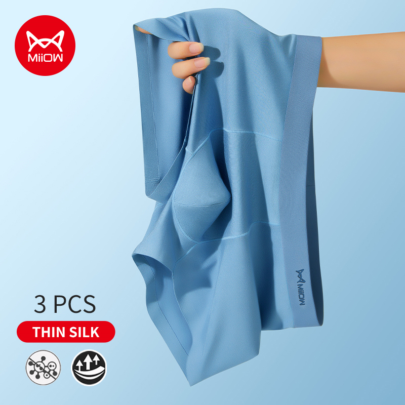 Boxer Shorts Modal - MiiOW 3Pcs Men Underwear Modal Boxer