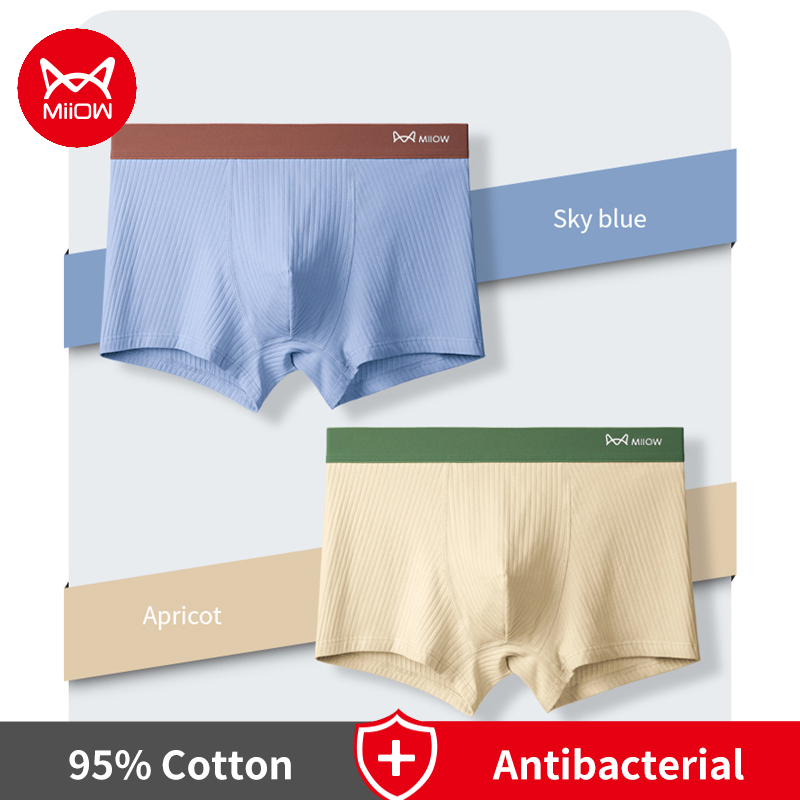 Trunk Breathable Men - MiiOW 3Pcs/Lot Men Panties Cotton Boxershorts