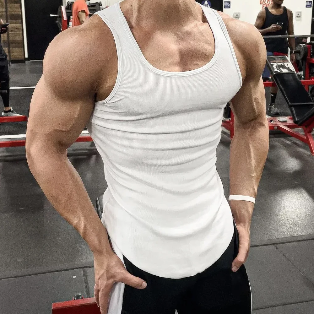 Men's Sport Slim Vest Summer B - Undershirt Crew Neck ulasan dan harga