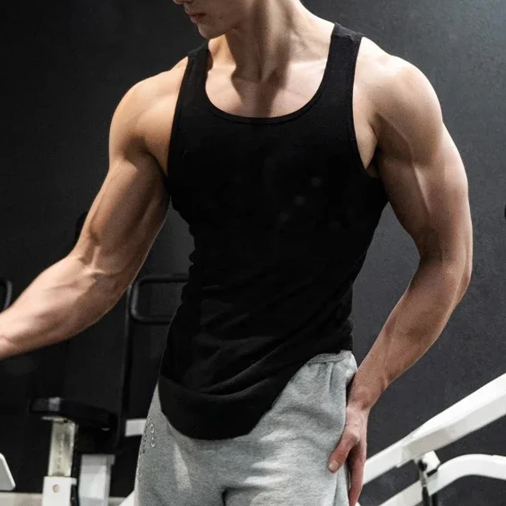 Men's Sport Slim Vest Summer B - Undershirt Crew Neck ulasan dan harga