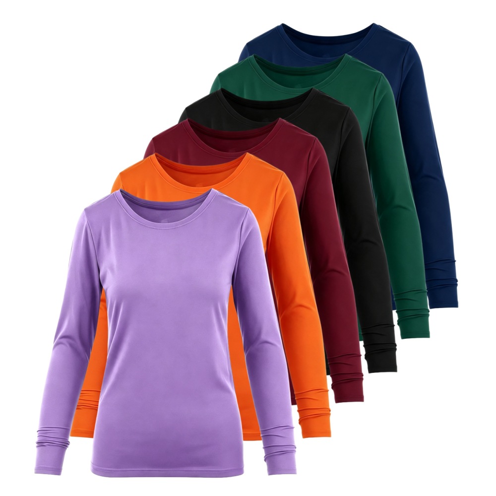 Crew Neck Long Sleeve Scrub Un - Undershirt Crew Neck ulasan dan harga