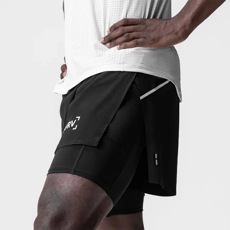 Men's 2in1 Running Shorts Quic - Compression Shorts Athletes ulasan dan harga