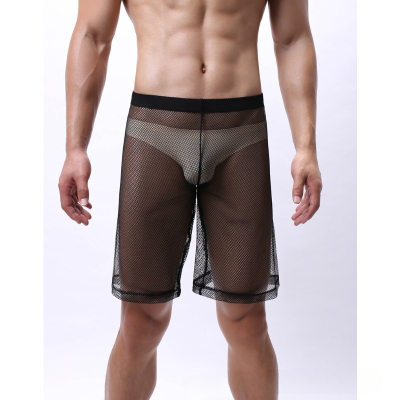 Low Rise Mesh Erotic Underwear - Trunk Breathable Men ulasan dan harga