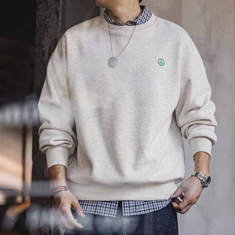Maden Casual Gray Round-Neck H - Undershirt Crew Neck ulasan dan harga