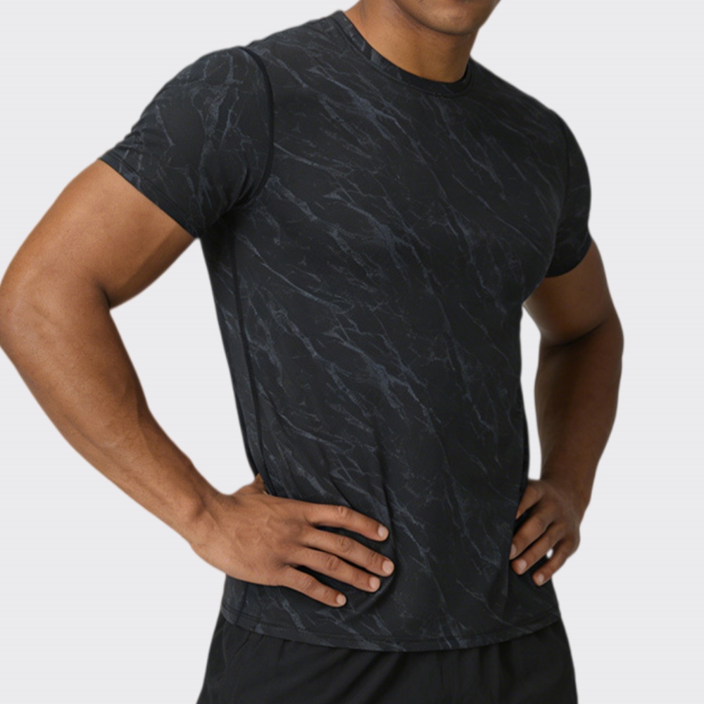 Summer Men's Quick-Dry Fitness - T Shirt Tight Fit ulasan dan harga