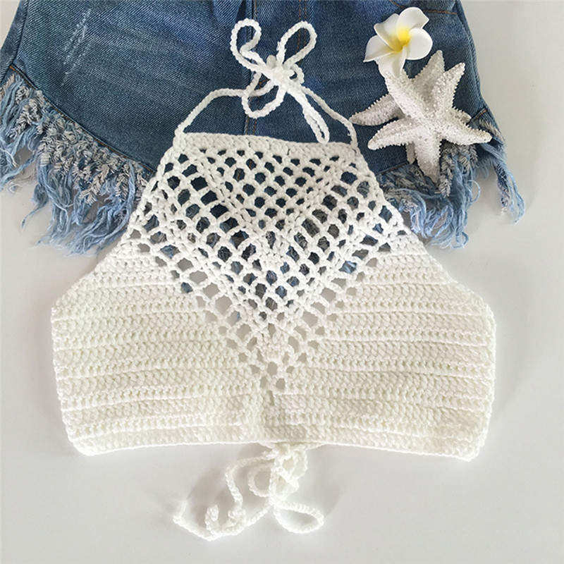 Sexy Boho Knit Camisole Crop T - Suspender Tank Top ulasan dan harga