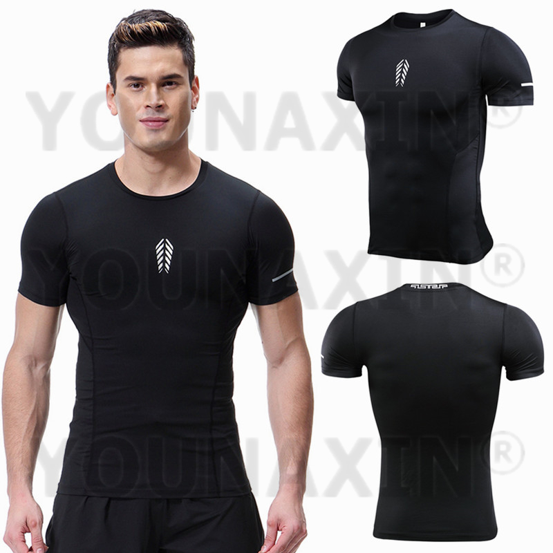 Men's Short Sleeves T-Shirt Gy - T Shirt Tight Fit ulasan dan harga