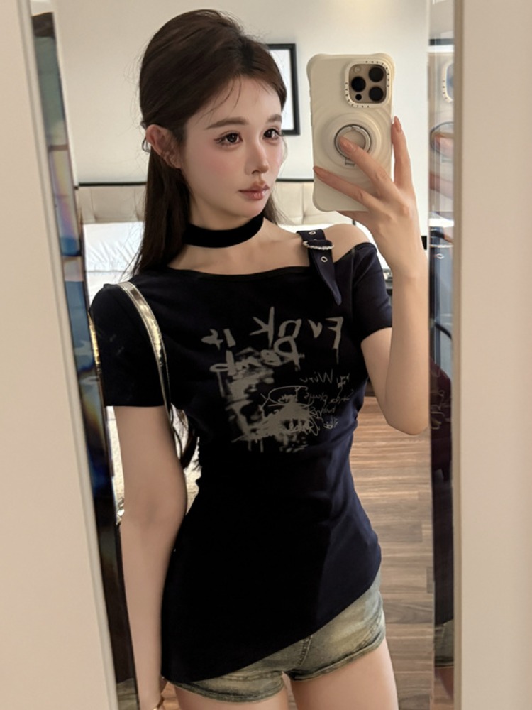 Fashionable Trendy Shoulder Ba - T Shirt Tight Fit ulasan dan harga