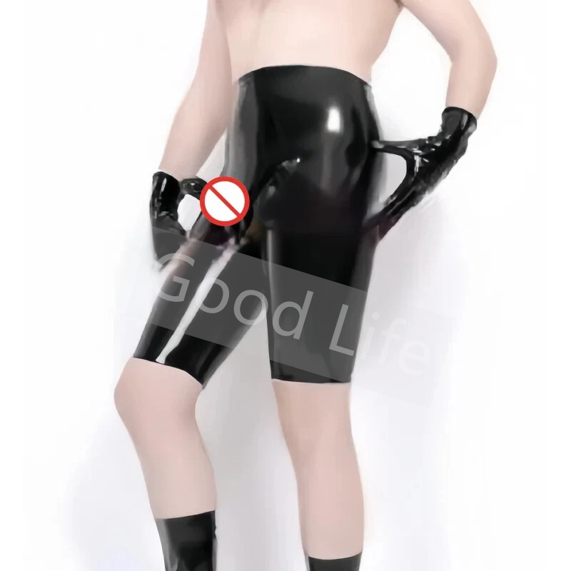 Handmade Men Black Sexy Latex  - Boxer Shorts Modal ulasan dan harga